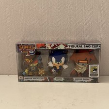 Monogram Sonic Mecha Knuckles Mecha Sonic Figural Bag Clip 3-Pack SDCC 2026 picture