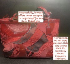* Beautiful Mixed Media Coach Signature Tote Gorgeous SIGNATURE REQUIRED picture