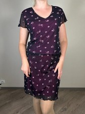 Vintage New Look Floral Two Piece Set Top And Skirt Y2K Sheer Mesh Skirt Set 00s picture