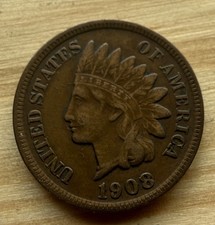1908-S 1C BN Indian Cent VF picture