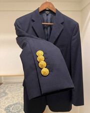  Brooks brothers Navy Wool Twill picture
