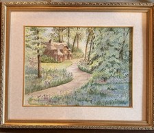 Constance Noyle Original Watercolor Kew Gardens 1998 Signed Canadian Artist picture