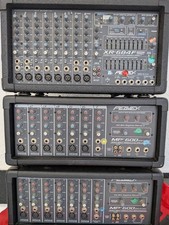 Peavey XR 684F 400W stereo powered mixer, and two identical Peavey MP 600 200W p picture