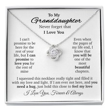 To My Granddaughter Necklace, Gift for Granddaughter, Necklace for Granddaughter picture