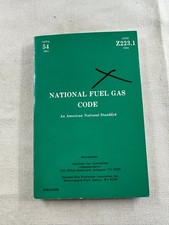 National Fuel Gas Code NFPA 54 ANSI Z223.1 1984 Third Edition Safety Standard picture