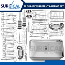 38 Pcs Appendectomy and Hernia Set Kit General Surgery Instruments German Grade picture