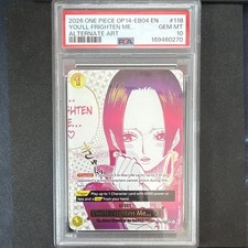One Piece Boa Hancock You'll Frighten Me OP14-118 PSA 10 EN picture