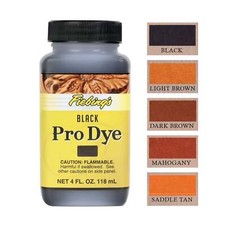Fiebing's Professional Oil Dye - 4 oz - Quart - Black, Light Brown, Dark Brown picture