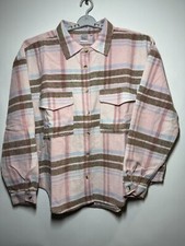 Women's Barbie Graphic Design Shacket - Pink/Brown/Blue 1X picture
