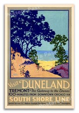 1925 Visit Duneland South Shore Line - Vintage Travel Poster - 24x36 picture
