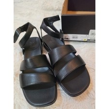 NIB Naturalizer Effie Black Strappy Low Wedge Sandals – Women's Size 9.5 M picture