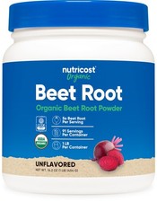 Nutricost Organic Beet Root Powder 1 LB - Superfood, Certified USDA Organic picture