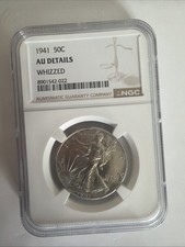 1941 S Walking Liberty Half Dollar 50c- NGC AU Details/Cleaned picture