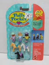 New Vintage Polly Pocket Happy Horses Dolls Set - Pet Parade Collection 1994 picture