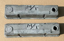 Vintage M/T Mickey Thompson Finned Aluminum Valve Covers Chevrolet SBC 283-350 picture