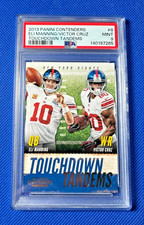 Eli Manning /Victor Cruz POP 1 2013 Panini Contenders Touchdown Tandems PSA 9 picture