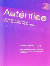 AUTENTICO 2018 LEVELED VOCAB AND GRAMMAR WORKBOOK LEVEL 2 - Paperback - GOOD picture