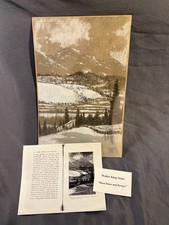 Antique Original Illustration Winter Mountain Landscape by Walter King Stone picture