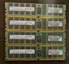 Lot of Four (4) Samsung 16GB M393A2G40DB0-CPB0Q DDR4 RDIMM Server Memory Modules picture
