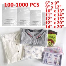 100-1000 Pack Clear Suffocation Warning Poly Bags Self Sealing for Shirt Apparel picture