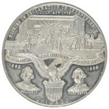 1893-Chicago Columbian Expo Medal-Declaration Independence, E-36A, NGC MS 63 DPL picture