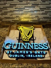 NIB GUINNESS ST. JAMES'S GATE DUBLIN,IRELAND LED SIGN  BAR MANCAVE 22x20 picture