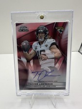 2025 Topps Chrome Black Trevor Lawrence Autograph Red /5 NFL Jaguars picture