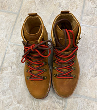 Danner Men's Brown Leather Lace-Up Hiking Boots Vibram Lug Sole US 9 picture