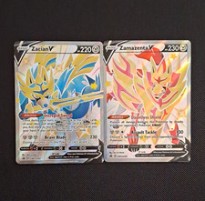 Pokemon TCG Zacian V & Zamazenta V Holo Shiny Promo SWSH292/SWSH293 (2) picture