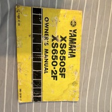 1979 Yamaha 650 Owners Manuel picture