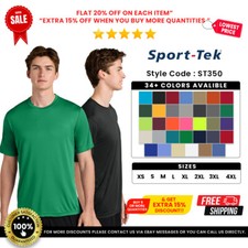 Sport-Tek ST350 Men's Polyester Short Sleeve Dri Fit PosiCharge Workout T-Shirt picture