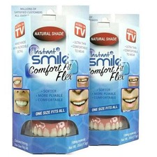 2 Pack Instant Smile Comfort Fit Flex - Natural Shade - Upper Cosmetic Teeth picture