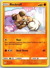 Rockruff Common Saya Tsuruta SM - Cosmic Eclipse 123/236 NM picture