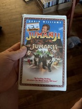 Jumanji (VHS, 1996, Closed Captioned Clam Shell Case) picture