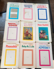Vintage Lot of 9 Puppet Storybooks Hardcover Grosset & Dunlap picture