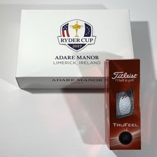 2027 Ryder Cup Golf Balls Titleist TruFeel sleeve of 3 Adare Manor pga new picture