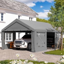 Outdoor Grey Carport 10