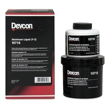 Devcon 10710 Aluminum Liquid (F-2) 1 lb Kit Aluminum picture