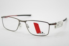 NEW OAKLEY OX3217-0353 SOCKET 5.0 SATIN CHROME RED AUTHENTIC EYEGLASSES 53-17 picture