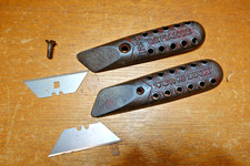 VINTAGE STANLEY -DEFIANCE No. 1299 CAST IRON FIX BLADE UTILITY KNIFE  . picture