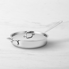 All-Clad D3® Stainless Steel 4 Qt Sauté Pan with Lid, Made in the USA picture