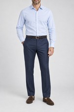 Emporio Armani Flat Front Suit Pants Dress Trousers Men's 34x31 Navy MSRP $475 picture