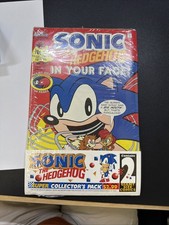 Vintage Sonic The Hedgehog In Your Face No 1 Collector's 1995 un-opened sealed picture