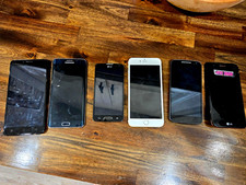 Lot of 6 Vintage Smartphones Apple iPhone 6s Plus Samsung Galaxy Motorola Parts picture