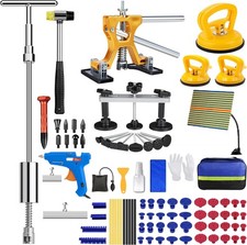77Pcs Car Body Dent Puller Bridge Lifter Tool Paintless Hail Remover Repair Kit picture