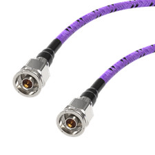 N Type Male VNA Port Precision Test Armored Cable Assembly 18GHz 1m Jumper Wire picture