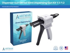 Dispenser Gun Dental 50ml Dispensing Gun Kit 1:1/1:2 fits Most Sizes by ARTMAN picture