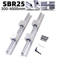 2x SBR25 L300-4000mm Fully Supported Linear Rail + 4 x SBR25UU Block Bearing CNC picture