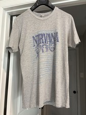 Vintage 1997 Nirvana Notebook Doodle Sketch T-Shirt Rare Heather Grey L USA Made picture