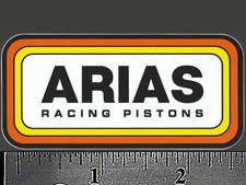 ARIAS Racing Pistons - Original Vintage 1970's 80’s Racing Decal/Sticker picture